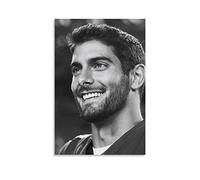 Toile Tableau 60 * 90cm Senza Cornice Jimmy Garoppolo Grande sorriso per vivere l'estetica della stanza Decor Pittura per camera da letto