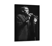 Toile Tableau sans Cadre Jacques BREL Imprimer des peintures pour Salon Chambre à Coucher décor 50x70cm