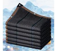 Toile Tendue Exterieur, Filet Ombrage 90% Anti-UV, Voile D'Ombrage MicroperforéE avec Oeillets, Toile Ombrage pour Piscine Balcon Jardin, Durable Et Pratique(Black,6x7m)