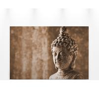 Toile Tête de Bouddha Beige Marron 90x60 DD120319 Tableau sur châssis mural
