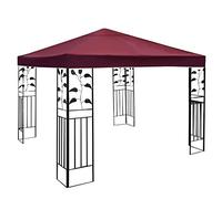Toile Tonnelle 3x3 - Toile De Rechange pour Pavillon - Tonnelle Tente Toit De Remplacement - Gazebo De Jardin Tissu Polyester Haute Densité 200 G/m² Anti-UV (Couleur : Wine Red)