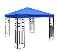 Toile Tonnelle 3x3 - Toile De Rechange pour Pavillon - Tonnelle Tente Toit De Remplacement - Gazebo De Jardin Tissu Polyester Haute Densité 200 G/m² Anti-UV (Couleur : Bleu)