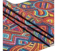 Toile transat - Couleur Nairobi Multico - Largeur 44 cm - Toile pour transat extérieur - Toile de rechange pour transat, chaises chiliennes et chaises longues - Au mètre