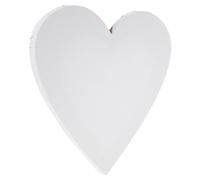 Toile Vierge Cœur Peinture, Panneau Tendu, Lin Bois, Blanc | Format Cœur 1,8cm, Surface Lisse, Usage Polyvalent, pour Œuvres Artistiques et Présents de Mariage