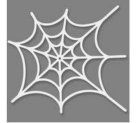 Toiles d'araignée - Creativ Company - Blanc - 19 cm x 21 cm - 16 pièces - Décoration Halloween