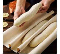 Toiles de levage pour pain (Lot de 2) - Tapis de cuisson épais en toile pour pains français, baguettes et pains de style européen