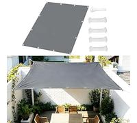 Toiles D'ombrages,Voile D'ombrage 2.8x2.8m/280x280cm Voile Ombrage Rectangulaire, avec Œillets UV Protection Solaire Polyester,pour Balcon,Terrasse, Jardin, Piscines Gris Foncé