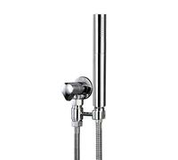 Toilet à main Bidet pulvérisateur en laiton solide deux fonctions de douche de douche de douche de douche kit de toilette shattaf lavage de douche musulmane chromée, un ensemble LWX