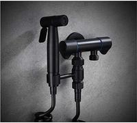 Toilet à main Toilet Bidet Papetter Set Kit Faucet bidet à main noir massif en laiton à main pour la salle de bain pair de douche de douche anale nettoyage de nettoyage Bidet Dusche Shattaf, style D