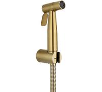Toilet Bathroom Bidet Set Stainless Steel Brushed Gold Bidet Hand Shower Sprayer Cold Water Handheld Bidet Sprayer with Hose Wall Mount Hand Bidet Sprayer,B Set (Color : C Set)