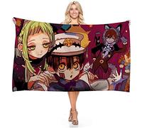 Toilet-Bound Hanako-kun Serviette de plage en microfibre imprimée animée, séchage rapide, super absorbante, douce et légère, rafraîchissante pour le bain, le yoga, le sport - 140 x 70 cm (type 3)