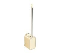 Toilet Brush, Cleaner Scrubber, 18.7x3.35x4.13in Suction Holder, Wall Mount, Long Handle, Space Saving, Efficient Supplies, Bathroom Accessories for House, Apartment, Hotel, Dormitory