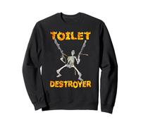 Toilet Destroyer Blague Caca destructeur de Toilettes WC Sweatshirt
