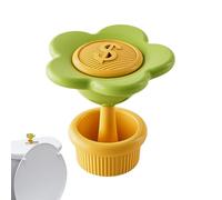 Toilet Flush Button - 1.77x1.77x1.77in Toilet Seat Button | Bathroom Water Tank Switch Buttons | Toilets Buttôn Pushers | Water Tank Flush Buttons Assist with Aromatherapy Tablets Flower Shape Seat