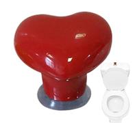 Toilet Flush Button - 1pc Toilet Button Pusher | Heart Shape Toilets Tank Buttons | Easy To Install Ceramic Flush Aid, Smooth And Efficient Flushing, Long-Lasting Performance