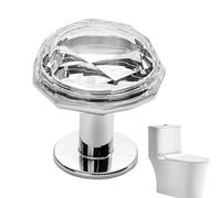 Toilet Flush Replacement - Button, Bathroom Accessory | Easy Installation, Universal Design, Durable, Chrome Finish, Compatible avec Standard Cisterns, Ideal For Home, Office, Daily Use, Easy Maintena