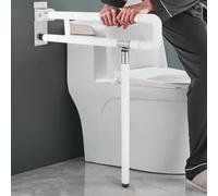 Toilet Grab Bar, Foldable Drop Down Rails, Seat Support Aid Assist Rail, Non Slip Shower Aids for Disabled Elderly Handicap Pregnant - Load up to 220lbs/100kg