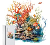 Toilet Lid Stickers - Underwater World Bathroom Decor | PVC Material, 30x30cm Size, 27g Lightweight Decorative Wall Sticker for Shopping Malls Hotels Schools Family Bathrooms Home