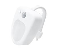 Toilet Light Motion Sensor Activated | 16-Color LED Nightlight for Toilet Bowl | Colour Changing Bathroom Lamp Adjustable Brightness for Kids, Adults, Elderly, Night Visits for Safety & Fun Ambiance