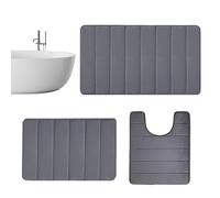 Toilet Mats for Floor - 40x50cm Water Absorption Comfort Bathroom Rug Kit - Easily Maintainable Bath Standing Mat Comfortable and Skin-Friendly for Restaurants, Gyms, Hair Salons, Bathrooms, Homes