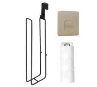Toilet Paper Holder - Iron Wall Mounted Tissue Rack 19-32cm Bathroom Kitchen Storage Shelf Hanging Paper Towel Organizer Space Saving Bathroom Accessory