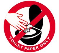 TOILET PAPER ONLY - 5cm - Autocollant/Sticker