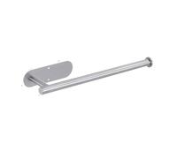 Toilet Paper Rack Bathroom Towel Holder Adhesive Absorbent Dispenser(Lengthen Silver)