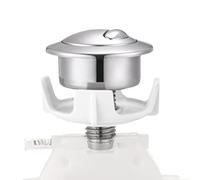 Toilet Push Button, Tank Button Replacement, 1.89x2.13 inches, High Performance Flush with Two Options, Plumbing Repair Part, Easy Install Flusher for Water Saving, Apartment Home Bathroom
