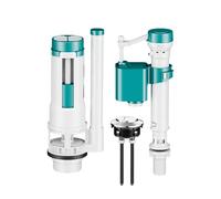 Toilet Repair Kit Inside Tank - Simplifies Plumbing Installation | Easy Adjustable Portable Fill Valve + Flush Valve Set | For Bathroom Washroom Home House Indoor Water Tank Repair Replacement Parts