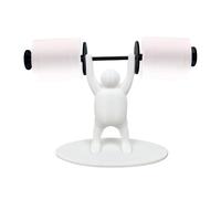 Toilet Roll Holder - PP, 9.45x6.3x3.54in Paper Towel Holder Weightlifting Statue | Funny Decorative Tissue Stand, Versatile Toilet Paper Dispenser for Kitchen, Bathroom, Dining Table, Workplace