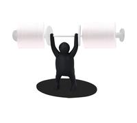 Toilet Roll Holder - PP, 9.45x6.3x3.54in Paper Towel Holder Weightlifting Statue | Funny Decorative Tissue Stand, Versatile Toilet Paper Dispenser for Kitchen, Bathroom, Dining Table, Workplace