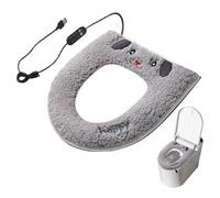 Toilet Seat Heater - Soft USB Powered Smart Pad, Adjustable Timer Heated Cover, Energy Efficient Heating Universal Fit Feature for Apartment RV Restaurant, Plumbing Fixtures, Cold Weather Comfort