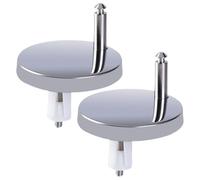 Toilet Seat Replacement Bolts - 2X Hinge Screws Nuts Fittings, Bathroom Fastening Hardware, Secure Mount Equipment, Universal Repair Installation Kit | For Dorm Apartment Home Maintenance