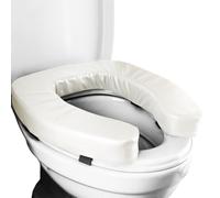 Toilet Seat Riser - 15.75 Inches Bathroom Support Aid | Portable Commode Booster - Long-Tail Elderly Assistance Seat PVC Leather Sponge Material Lightweight Non Slip Waterproof Design For Seniors