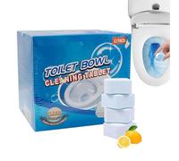 Toilet Tank Tablets, 180g Bowl Cleaner, 1.57x1.57 Inches Tablet with Concentrated Build, Fresh Scent Deodorizer, Durable Blue with Deep Cleaning Feature, Limescale Remover for Home and Hotel