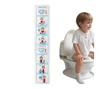 Toilet Training Chart Kids - Life Skills Visual | Plan With Adhesive Design, Teaches Children To Use The Toilet Independently, Promotes Hygiene & Understanding, Perfect For Home & School Bathrooms