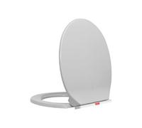 Toiletbril soft-close en quick-release ovaal lichtgrijs145815
