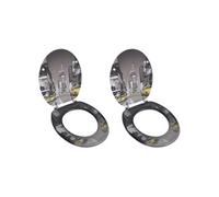 Sièges de toilette avec couvercles 2 pcs MDF New York