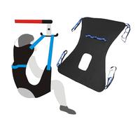 Toileting Sling Sangle Patient Lifter Équipement d'ascenseur médical Ascenseur bariatrique d'écharpe handicap Sangle transfert médicale Ceinture avec support quatre points Sling complet du corps