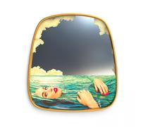 Toiletpaper Home Seagirl Miroir Doré/ Multicolore