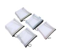 Toiletries Mesh Bag, Large Capacity Toiletry Bag, 3.94x1.18x3.74 inches Versatile & Multi Purpose, Portable Zippered Tote Organizer for Women, Outdoor Vacation, and Girls