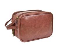 Toiletry Bag for Men, Travel Shaving Bag, Spacious Toiletry Organizer, Travel Toilet Bags with Spacious Compartments 9.45x6.69x5.51 inches for Business and Leisure Travel (1 Piece), Marron,