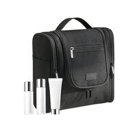 Toiletry Travel Bag, Waterproof Makeup Organizer, Spacious Cosmetic Case, Unisex Travel Pouch, Multi Compartment Storage, Portable Hygiene Kit, Sturdy Polyester Design, 9.45 inches