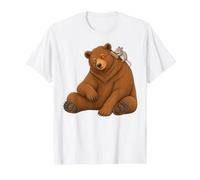 Toilettage d'amitié Ours et Souris T-Shirt Graphique avec Valeur