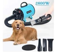 Toilettage Séchoir Pulseur pour Chien 2800W Professionnel Sèche-Poils pour Animaux De Compagnie avec Vitesse Et Multicolore SECHOIR