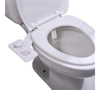 Toilette Bidet Douche Bidet ultra-mince Siège de toilette Fixation Pulvérisateur de bidet non électrique Double buses Lavage frontal et arrière(7-8 North America)