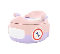 Toilette d'apprentissage de la propreté, Coussin en PU pour bébé, Pot Mignon en Forme de Voiture pour la Maison et les Enfants (mauve rose)
