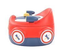 Toilette d'apprentissage de la propreté, Coussin en PU pour bébé, Pot Mignon en Forme de Voiture pour la Maison et les Enfants (rouge Bleu)