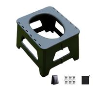 Toilette de Camping Portable | Pot Portable pour Camping - Tabouret avec Siège Pliant Privacy pour Randonnée Voyage