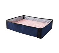 Toilette de portable pour chat - Équipée d'un bac étanche et anti-fuite, bac à litière pliable et portable, peut être utilisé à l'intérieur et à l'extérieur, multifonctionnel, léger